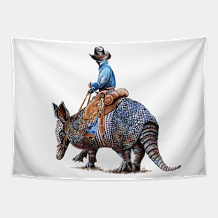 Armadillo Cowboy Tapestry