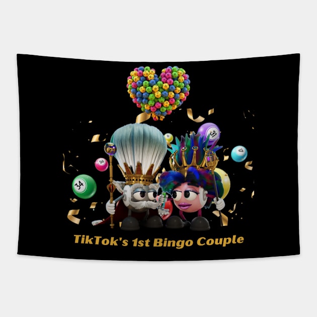 Bingo Couple Gold Tapestry by TC/LBM BINGO