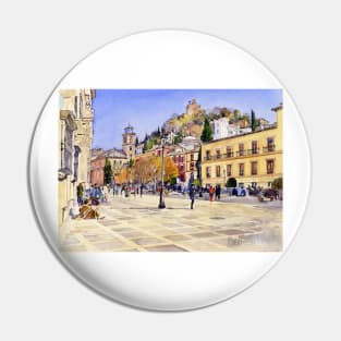 La Plaza Nueva, Granada, Spain Pin