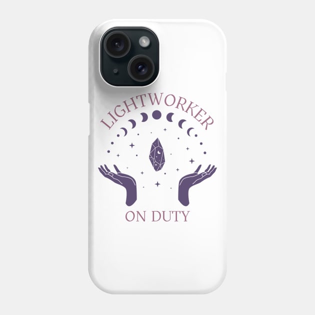 Lightworker on Duty Phone Case by Mazzlo Shop