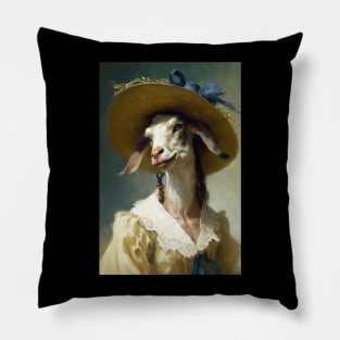 Nanny of the Fields - Classic Goat Portrait Pillow