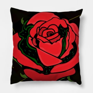 Red Rose Pillow