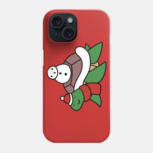 Winter Turtle and Snowman Phone Case