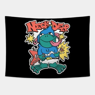 Neck Deep Frog Tapestry