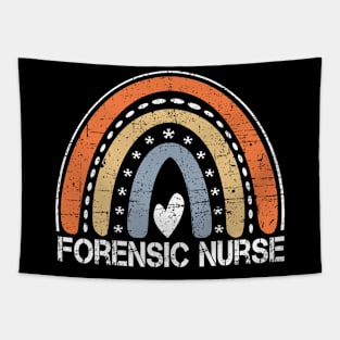 Funny Job Title Worker American Flag Forensic Nurse Tapestry