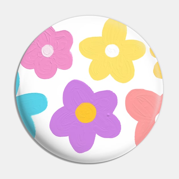 Naif pretty pastel painted flowers (for kids and grownups!) Pin by F-for-Fab