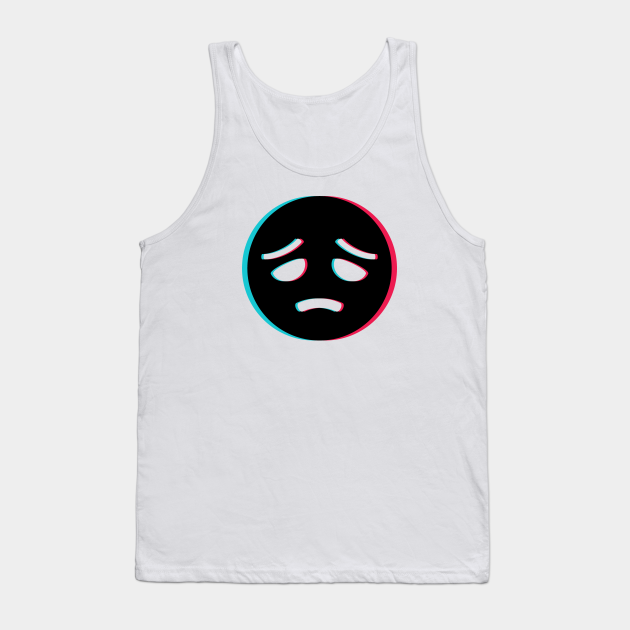 Tiktok Sad Depressed Emoji Smiley Black Tiktok Tik Tok Tank Top Teepublic Sad songs,sad music,depressing songs, sad music playlist. teepublic