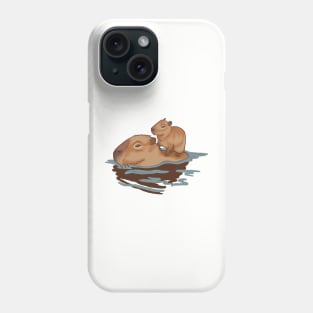 Capybara crossing Phone Case