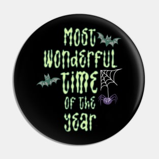 Most Wonderful Time of the Year Halloween goth cute Pin