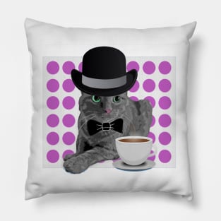 Sir Oliver Wendall Coffee Cat Pillow