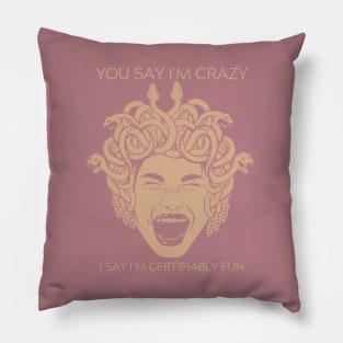 Crazy/Certifiably Fun Vintage! Pillow