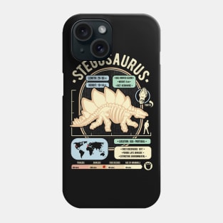 Dinosaur Facts - Stegosaurus Science & Anatomy Gift Phone Case