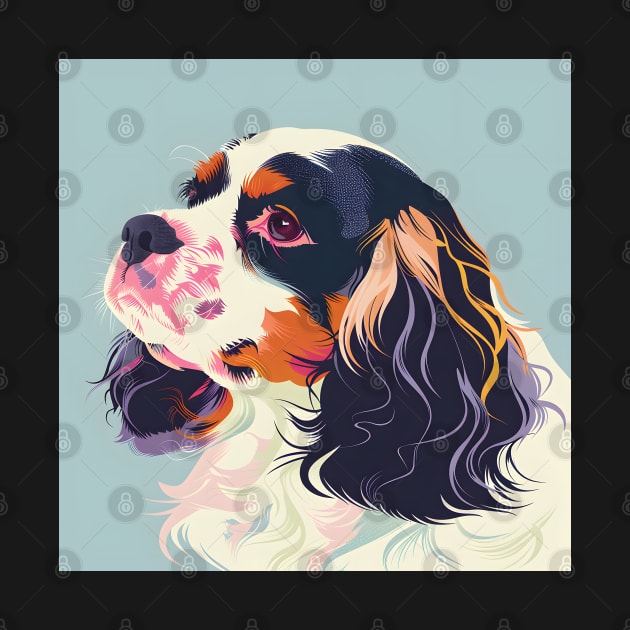 Retro English Springer Spaniel: Pastel Pup Revival by NatashaCuteShop