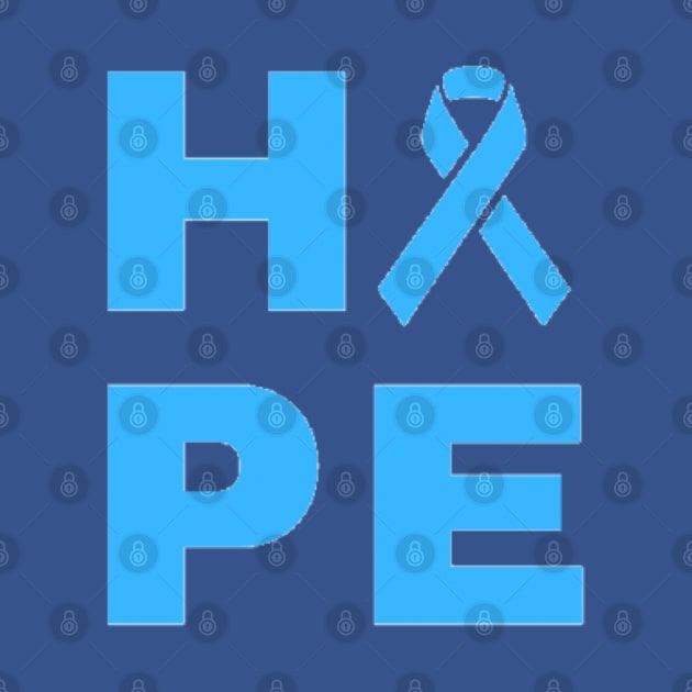 Hope Awareness Ribbon (Light Blue) by CaitlynConnor