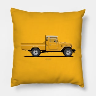 Land Cruiser FJ45 Pick Up Yellow Pillow