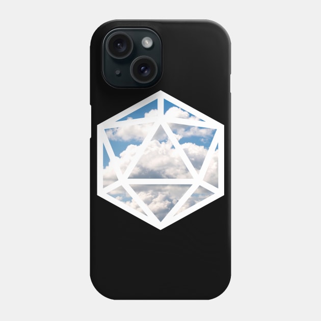 D20 Decal Badge - Clouds Phone Case by aaallsmiles