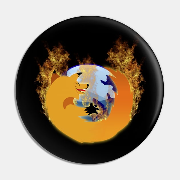 Cool Firefox Pin by ShockDesign