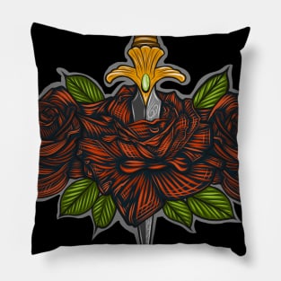 Dagger & Roses 3 Pillow