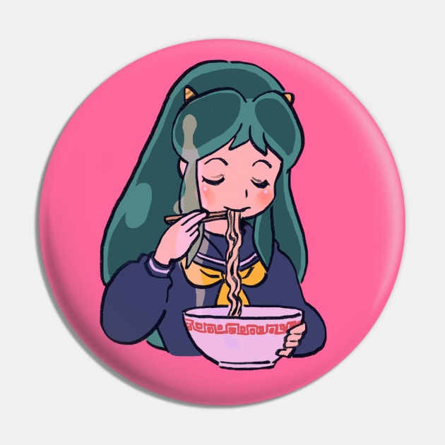 I draw invader lum eating ramen / urusei yatsura alien oni girl Pin by mudwizard