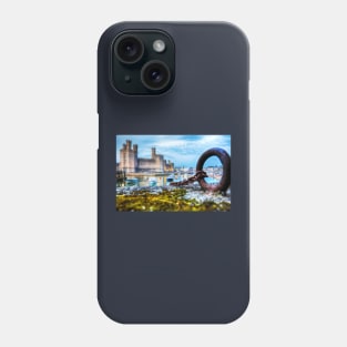 Caernarfon Castle Boat Mooring Phone Case