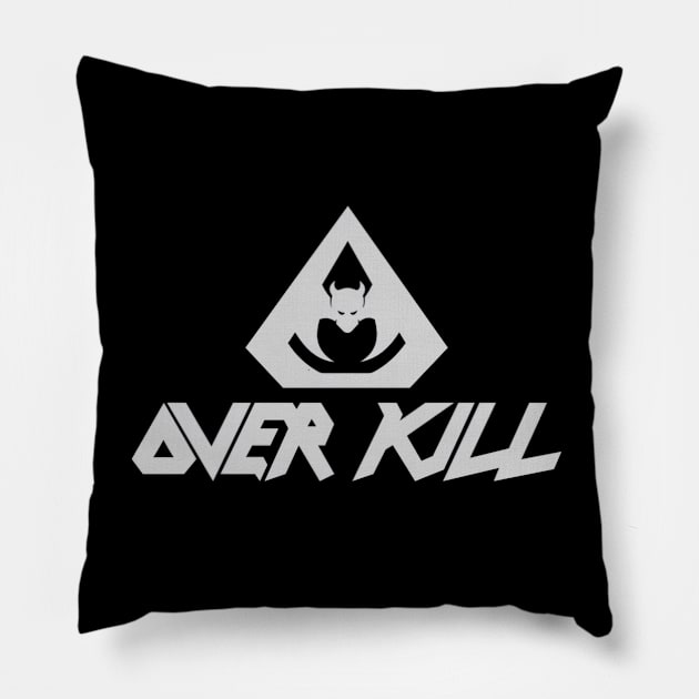 Overkill Logo Pillow by mavzgodstudio