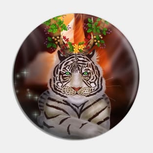 Mystical white tiger Pin