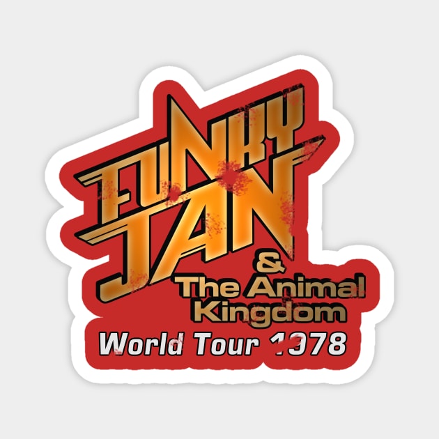 Funky Jan & the Animal Kingdom Magnet by kyohazard