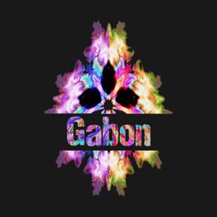 Gabon gift tie dye watercolor T-Shirt