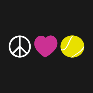 Peace Love Tennis by CoVA Tennis T-Shirt