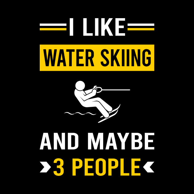 3 People Water Skiing Waterskiing Waterski by Good Day