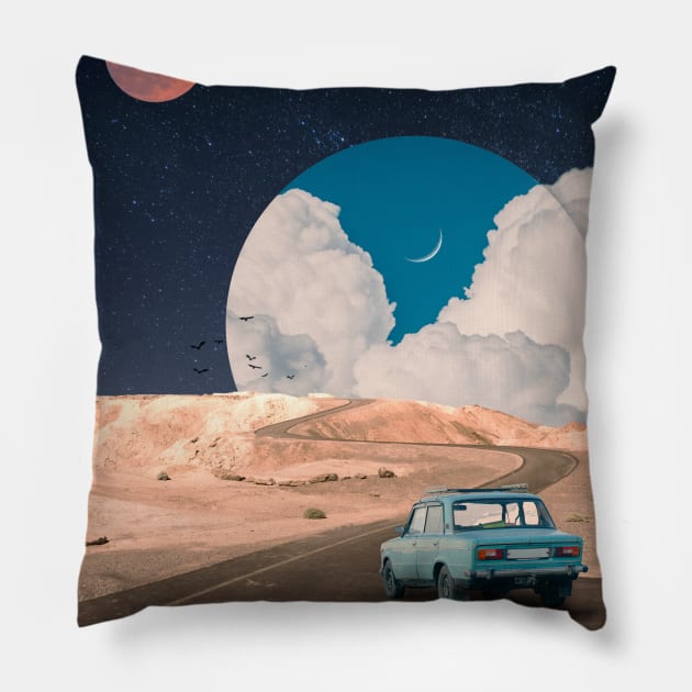 break in the clouds Pillow by Aaron the Humble