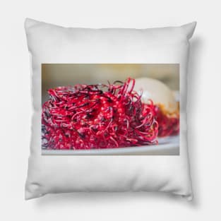 Rambutan the Hawaiian fruit Pillow