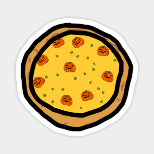 Halloween Pizza Pumpkin Pie Magnet