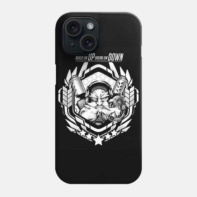 Torbjorn "Build Em Up, Break Em Down" Phone Case by RobotCatArt