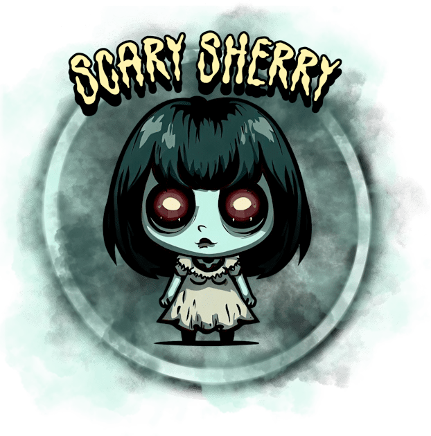 Scary Sherry Kids T-Shirt by CTJFDesigns