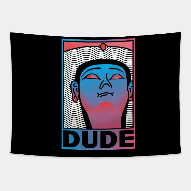 Ramesses The Ancient Dude Tapestry by sadpanda