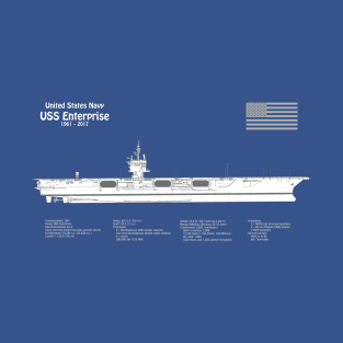 USS Enterprise Aircraft Carrier CVN-65 - ABDpng T-Shirt