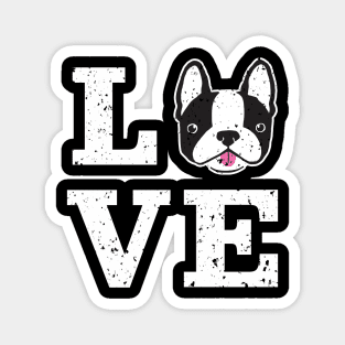 Boston Terrier Dog Love Magnet