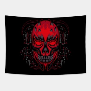 skull head arts Tapestry