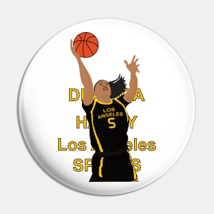 Dearica Hamby playing basketball Pin