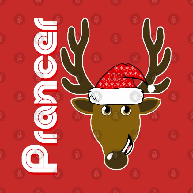 Prancer, Family Christmas Santa Anime 8+ Reindeer Tshirts by TonTomDesignz