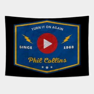 Phil Collins // Play Button Tapestry