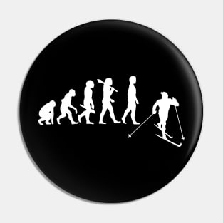 Cross Country Ski - Evolution Of A Nordic Skier Pin