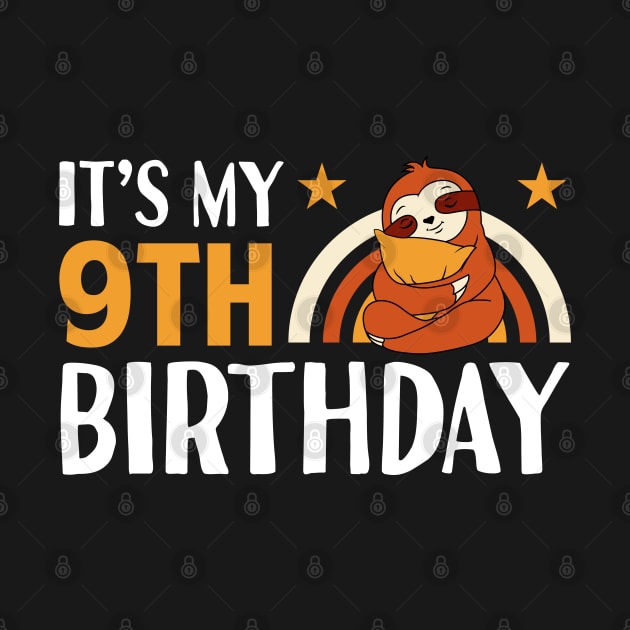 It's My 9th Birthday Sloth by Tesszero