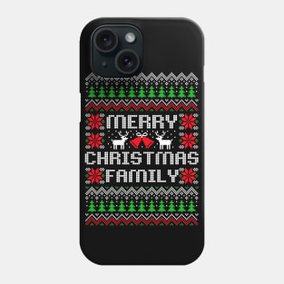 Ugly Christmas sweater Merry Christmas Family Phone Case