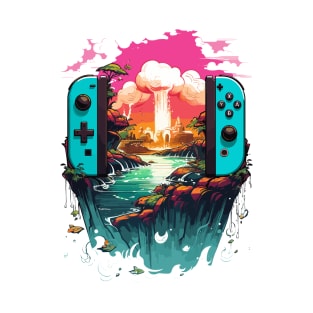 Gaming Console on an Island T-Shirt