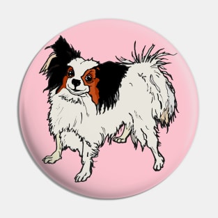 Papillon Dog Pin