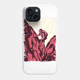 Cool Hiking Silhouette Phone Case