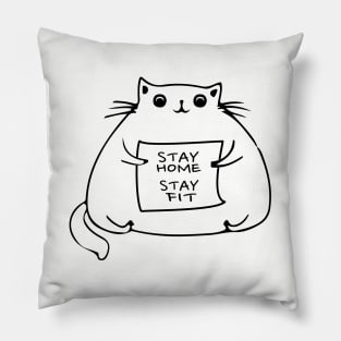 Stay Home! Stay Fit! Pillow