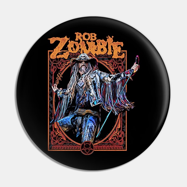 Rob Zombie Pin by mercurialunderwear